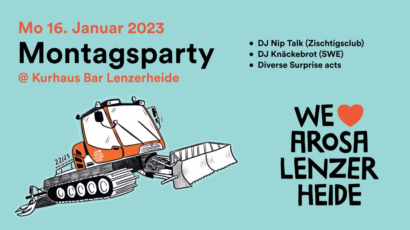 Flyer WLAL Montagsparty