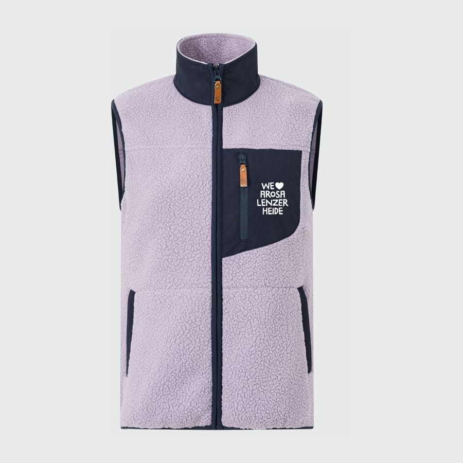 Fleece-Gilet – Damen in Lavender Aura