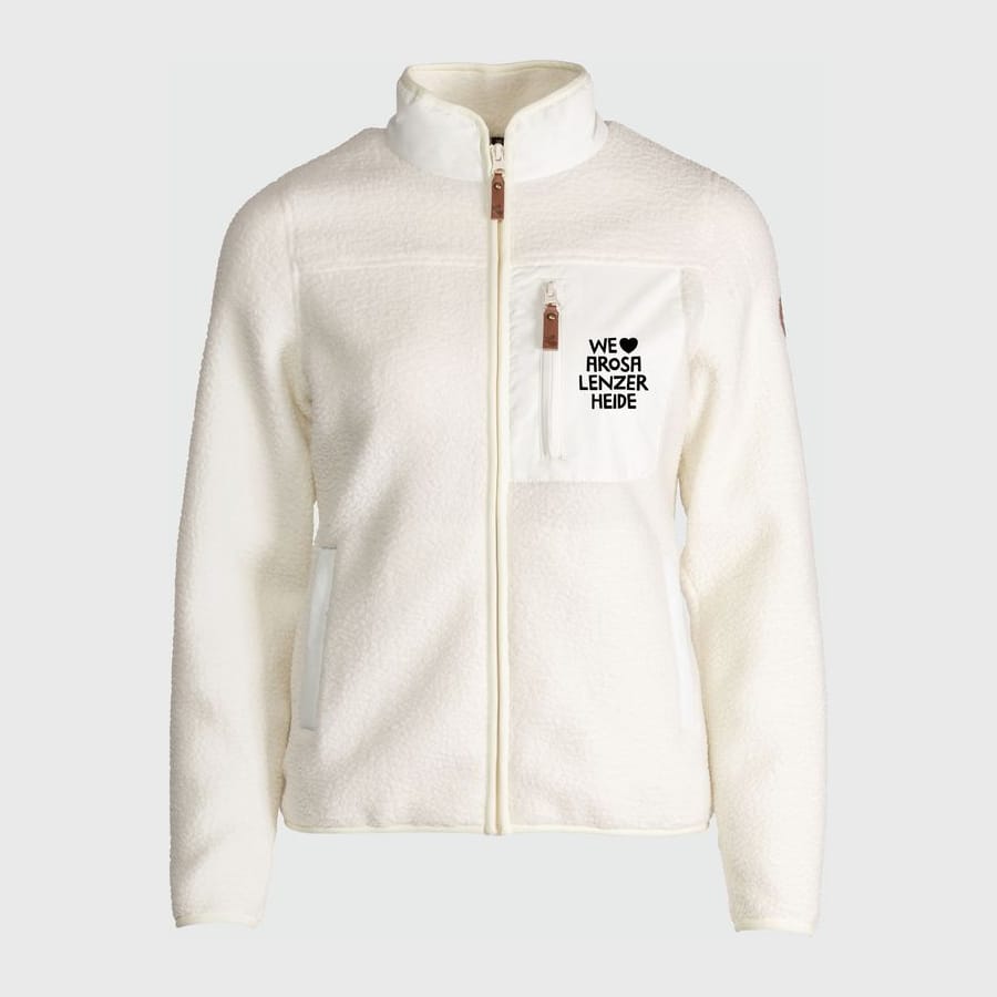Fleece-Jacke – Damen in Arctic Wolf